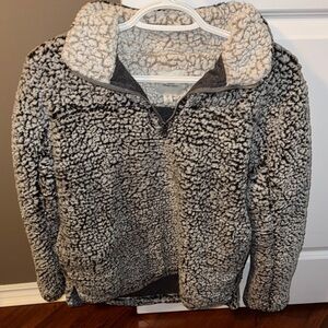 Thread & Supply Kids Sherpa Jacket in Gray and Cream